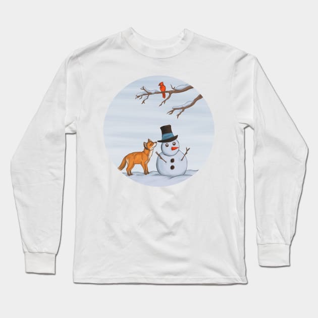 A Quiet Snow Day Long Sleeve T-Shirt by SakuraDragon